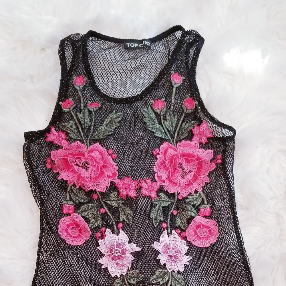 Mesh Floral Bodysuit